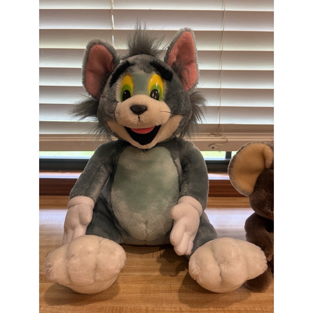 Vintage 1996 Tom & Jerry Plush Set Mighty Star Cartoon Network Turner 90s - Picture 2 of 12